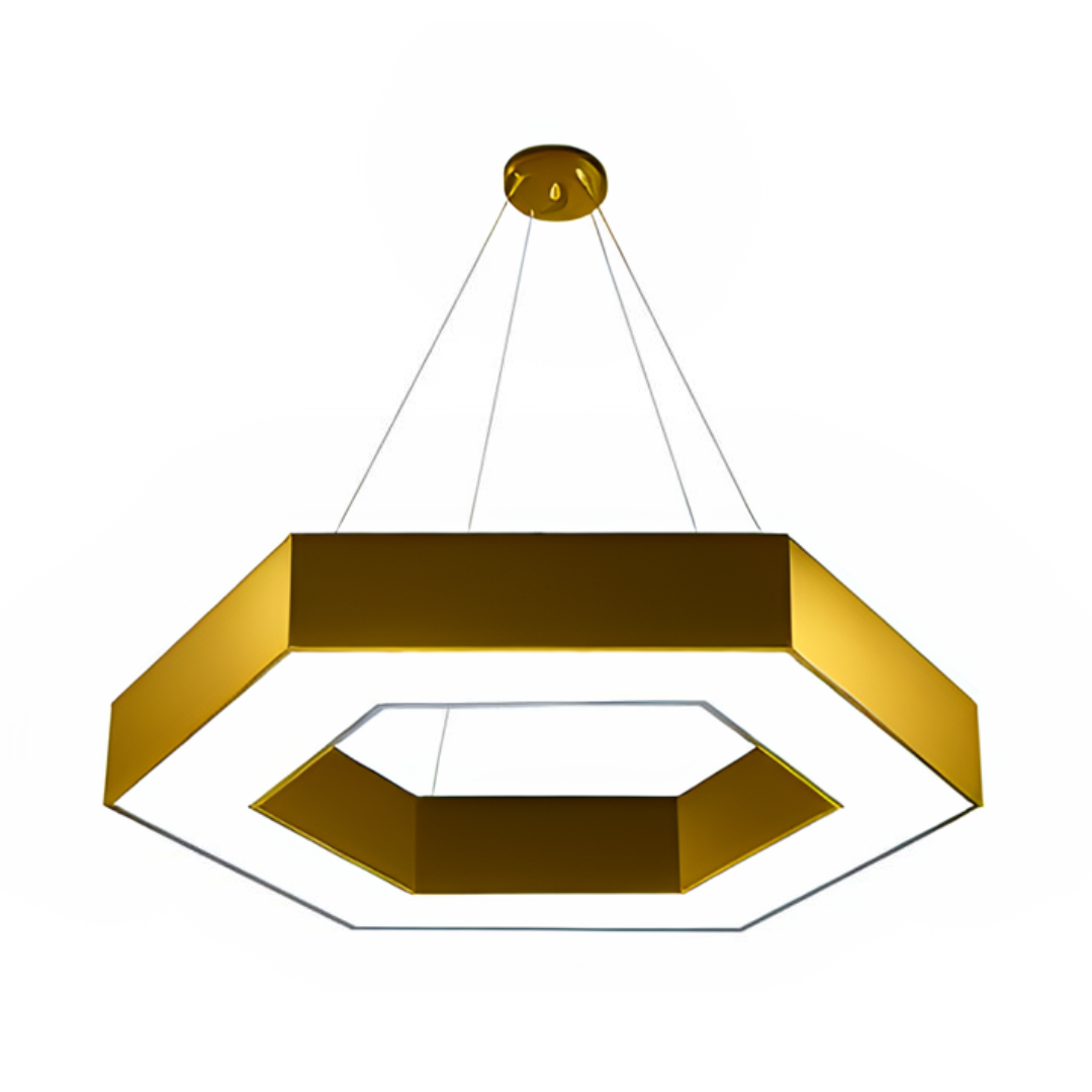 Lustre LED Hexagonale - GRIDGLOW